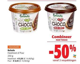 Colruyt Balade Hazelnoot Of Puur aanbieding