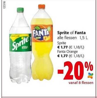 Colruyt Sprite Of Fanta aanbieding
