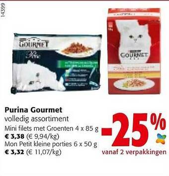 Colruyt Purina Gourmet Volledig Assortiment aanbieding