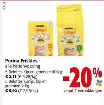 Colruyt Purina Friskies aanbieding