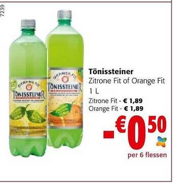 Colruyt Tönissteiner Zitrone Fit Of Orange Fit aanbieding
