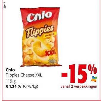 Colruyt Chio Flippies Cheese Xxl aanbieding