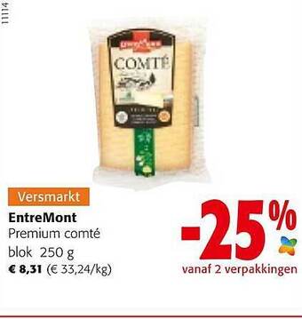 Colruyt Entremont Premium Comté Blok aanbieding