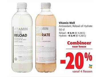 Colruyt Vitamin Well Antioxidant Reload Of Hydrate aanbieding