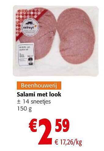 Colruyt Salami Met Look aanbieding