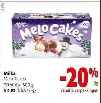 Colruyt Milka Melo-cakes aanbieding
