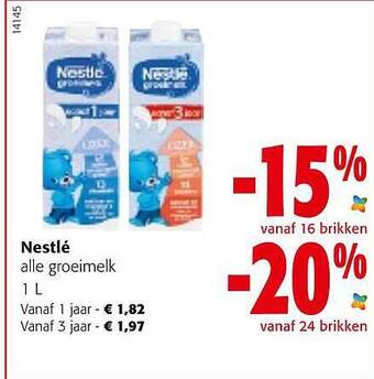 Colruyt Nestlé Alle Groeimelk aanbieding