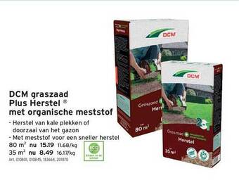 GAMMA Dcm Graszaad Plus Herstel Met Organische Meststof aanbieding