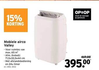 GAMMA Mobiele Airco Valley aanbieding