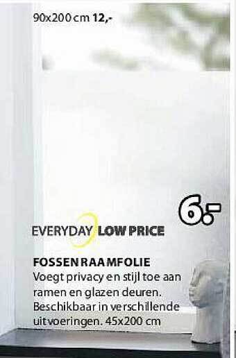 Jysk Fossen Raamfolie aanbieding