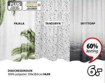 Jysk Douchegordijn aanbieding