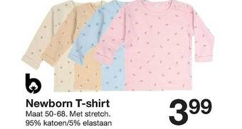 Zeeman Newborn Tshirt aanbieding
