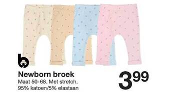 Zeeman Newborn Broek aanbieding
