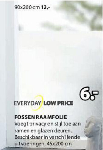 Jysk Fossen Raamfolie 45x200cm aanbieding