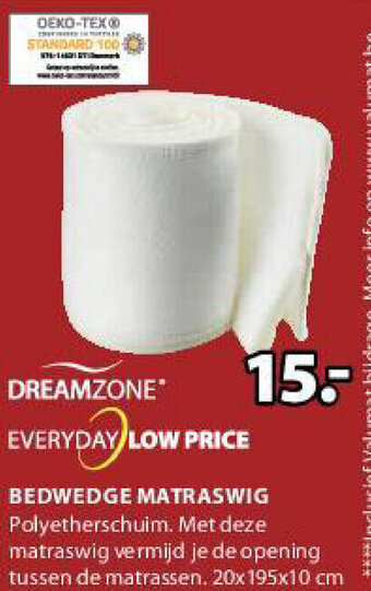 Jysk Dreamzone Bedwedge Matraswig aanbieding
