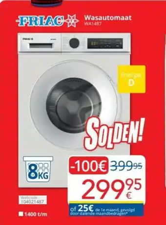 Eldi Friac Wasautomaat WA1487 aanbieding