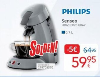 Eldi Philips Senseo HD6553/70 Gray aanbieding
