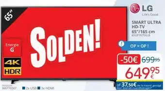 Eldi LG Smart Ultra HD-TV 65"/165cm 65UP76706LB aanbieding