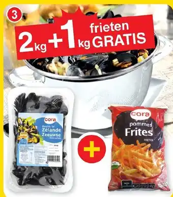 Cora Koop 2kg van zeeuwse mosselen aanbieding