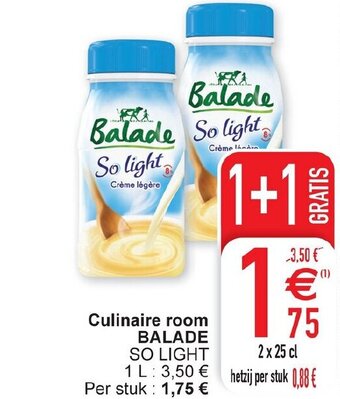 Cora Culinaire room balade 2 x 25cl aanbieding