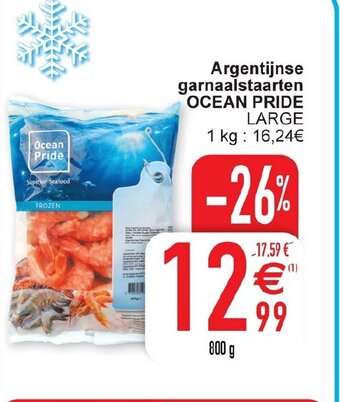 Cora Argentijnse garnaalstaarten ocean pride 800g aanbieding