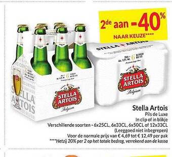Intermarché Stella Artois aanbieding