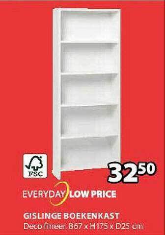 Jysk Gislinge Boekenkast aanbieding