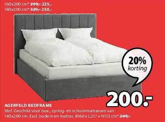 Jysk Agerfeld Bedframe aanbieding