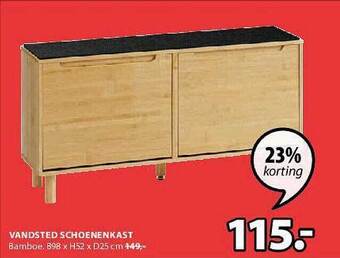 Jysk Vandsted Schoenenkast aanbieding
