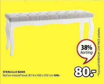 Jysk Stenlille Bank aanbieding