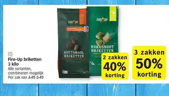 Albert Heijn Fire-up Briketten 3 Kilo aanbieding