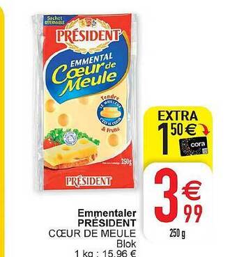 Cora Emmentaler Président aanbieding