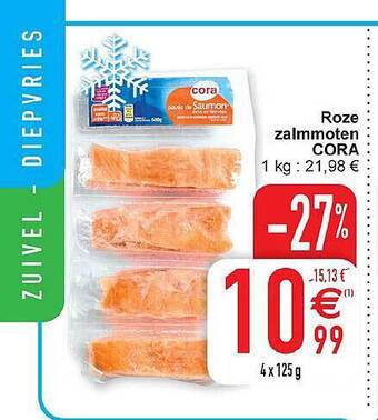 Cora Roze Zalmmoten aanbieding