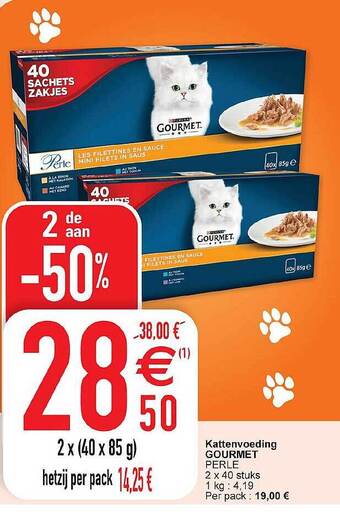 Cora Kattenvoeding Gourmet Perle aanbieding