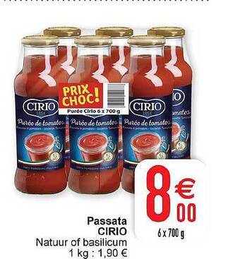 Cora Passata Cirio aanbieding