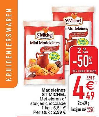 Cora Madeleines St Michel aanbieding