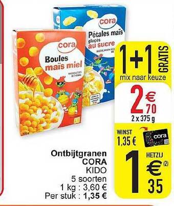 Cora Ontbijtgranen aanbieding