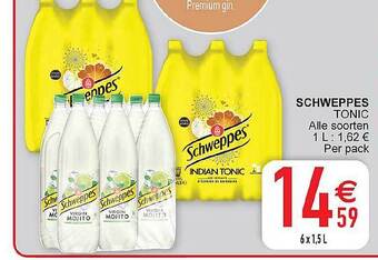 Cora Schweppes Tonic aanbieding