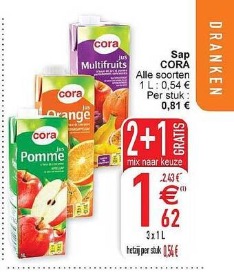Cora Sap Cora aanbieding