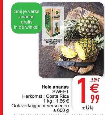 Cora Hele Ananas aanbieding