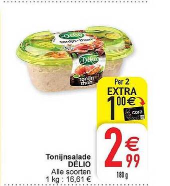 Cora Tonijnsalade Délio aanbieding