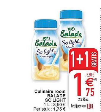 Cora Culinaire Room Balade aanbieding