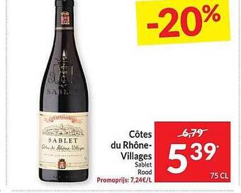 Intermarché Côtes Du Rhône-villages aanbieding