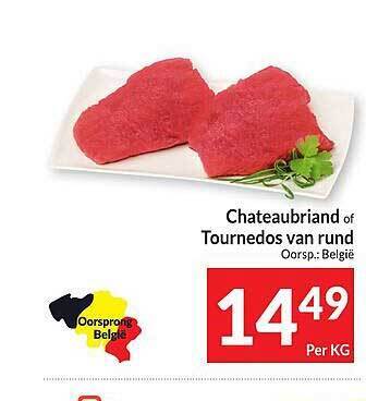 Chateaubriand Of Tournedos Van Rund