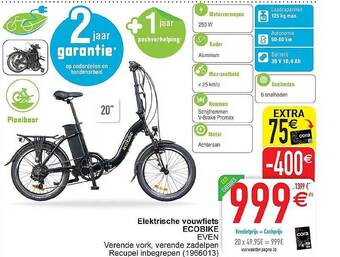 Elektrische Vouwfiets Ecobike