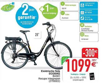 Cora Elektrische Fiets Ecobike aanbieding