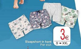 Cora Slaapshort In Kant aanbieding