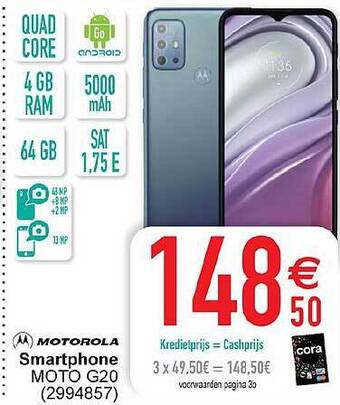 Cora Motorola Smartphone aanbieding