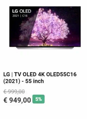 LG TV Oled 4K OLED55C16 (2021)-55 inch