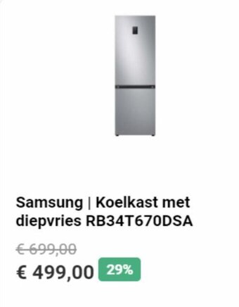 Krëfel Samsung Koelkast met diepvries RB34T670DSA aanbieding